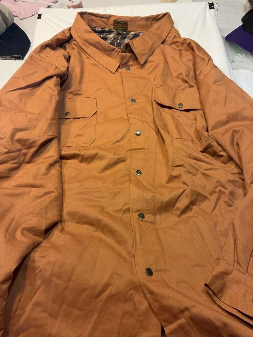 Boulder Creek Trading Company Flannel Lined Canvas Shirt Jacket 8XL Big